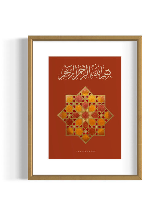 Art Print 1- deep Red