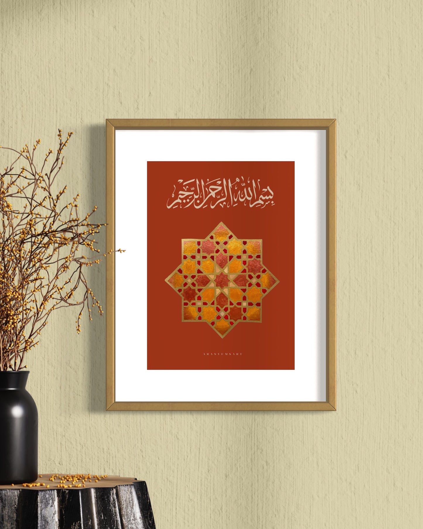 Art Print 1- deep Red